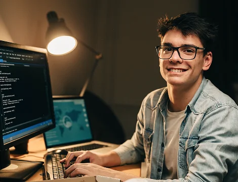 desarrollador trabajando