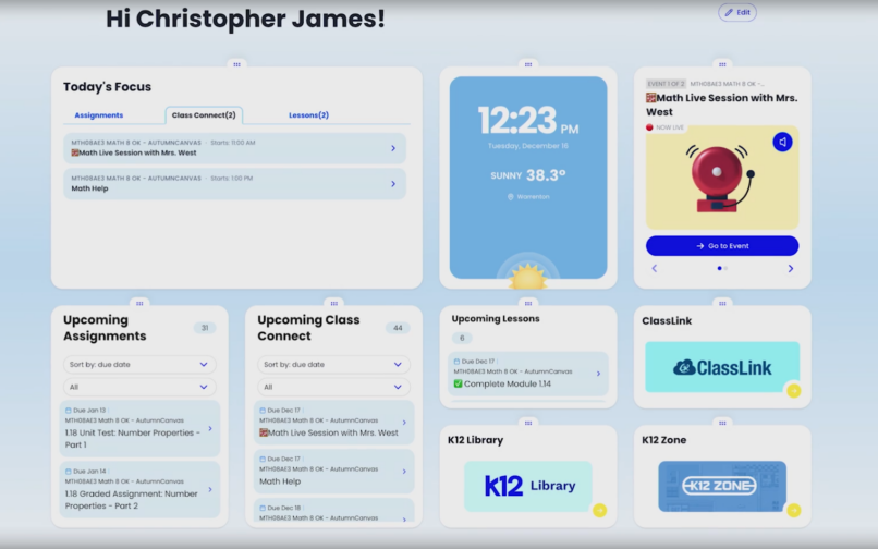 Plataforma de lanzamiento K12